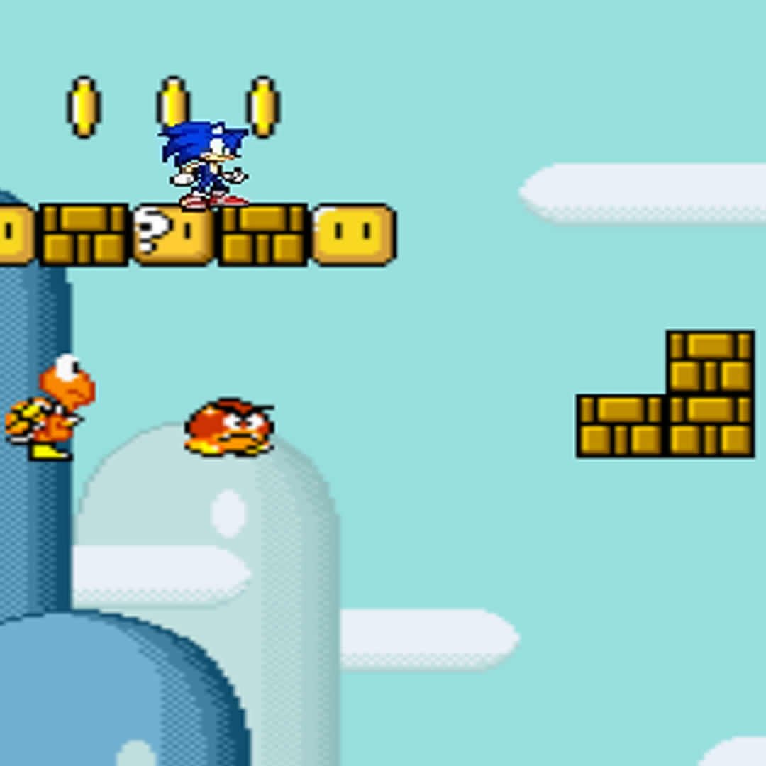 Sonic Lost In Mario World 2